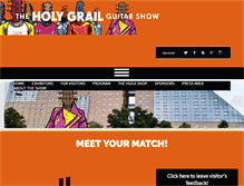 Tablet Screenshot of holygrailguitarshow.com